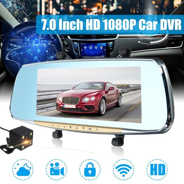 renoster 7" car dvr dash cam with dual lens rear view mirror dashcam video recorder 1080p auto digital registratory camcorder
renoster 7" car dvr dash cam with dual lens rear view mirror dashcam video recorder 1080p auto digital registratory camcorder