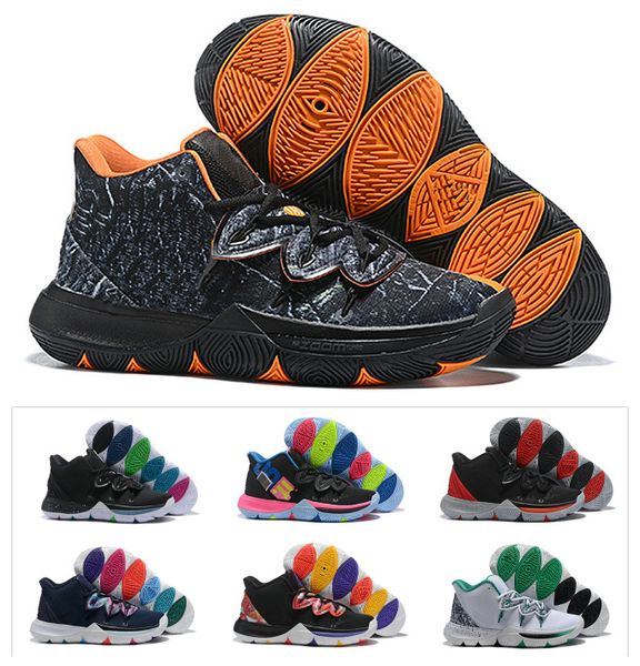 

2019 горячая мальчики мужская Кирие в талисманы продаж обуви Ирвинг детей 5 5С баскетбол обувь молодежи девочек женщин размер 36-46