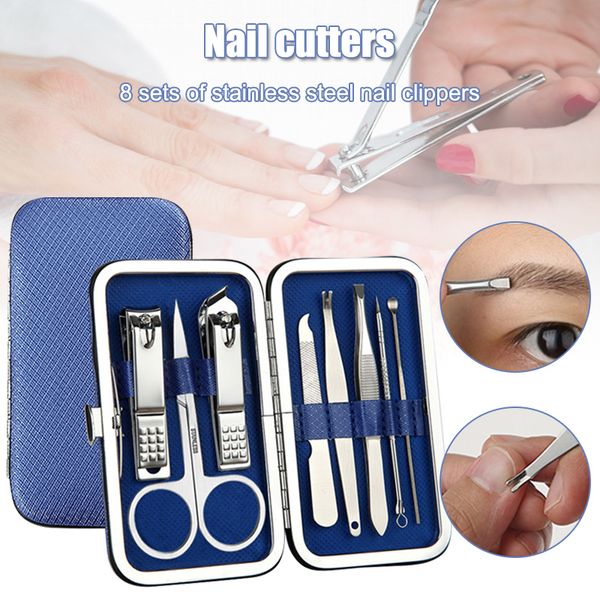 8pcs nail clip set stainless steel nail scissors clipper cutter trimmer manicure fingernail toenail tzc99
8pcs nail clip set stainless steel nail scissors clipper cutter trimmer manicure fingernail toenail tzc99
