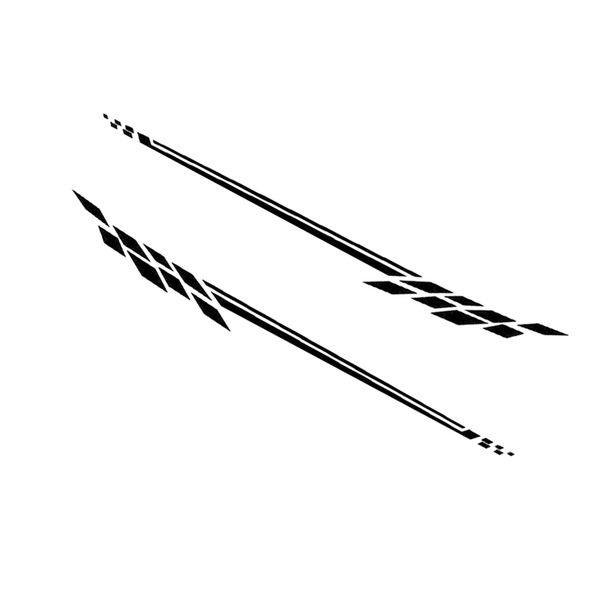 2pcs car side body vinyl decal sticker racing sports stripe graphics
2pcs car side body vinyl decal sticker racing sports stripe graphics
