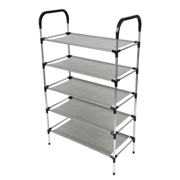 black storage shoe rack organizer holder assemble shoes shelf hallway cabinet home living room shoe racks - 5 layers
black storage shoe rack organizer holder assemble shoes shelf hallway cabinet home living room shoe racks - 5 layers
