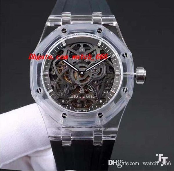 Luxury Watches 2019 Mens Black Rubber Bracelet Steel Skeleton 42mm Automatic Fashion Men's Watch Wristwatch Free Shipping
Luxury Watches 2019 Mens Black Rubber Bracelet Steel Skeleton 42mm Automatic Fashion Men's Watch Wristwatch Free Shipping
