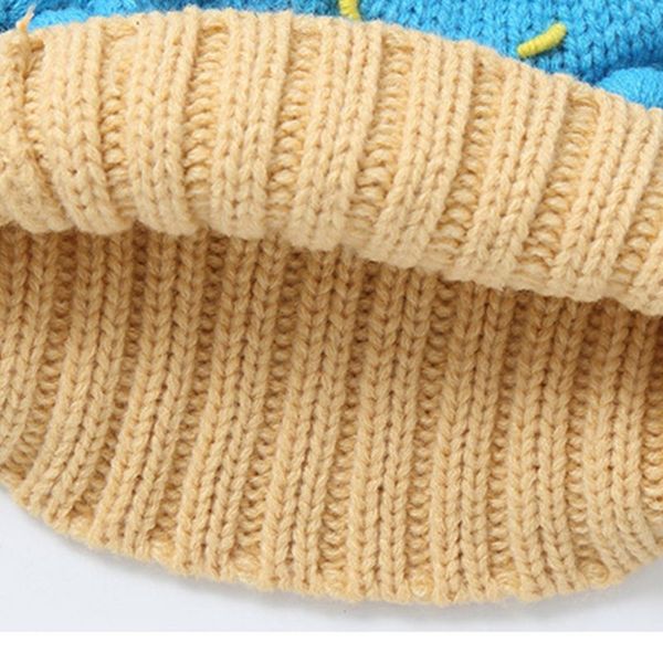 toddler kids cute contrast color cupcake shaped knitted hat with pompom ball boys girls outdoor winter warm beanie cap for 3-8t, Blue;gray
toddler kids cute contrast color cupcake shaped knitted hat with pompom ball boys girls outdoor winter warm beanie cap for 3-8t, Blue;gray