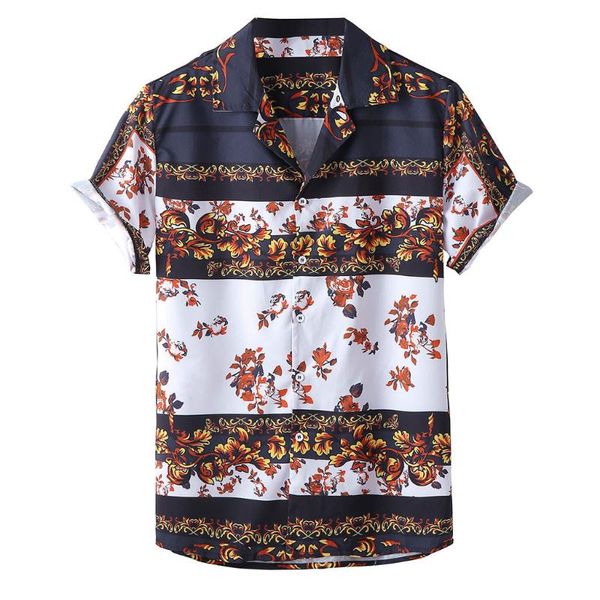 quality summer men shirt short sleeve chemise homme mens casual shirts male printed fashion beachwear laple, White;black
quality summer men shirt short sleeve chemise homme mens casual shirts male printed fashion beachwear laple, White;black