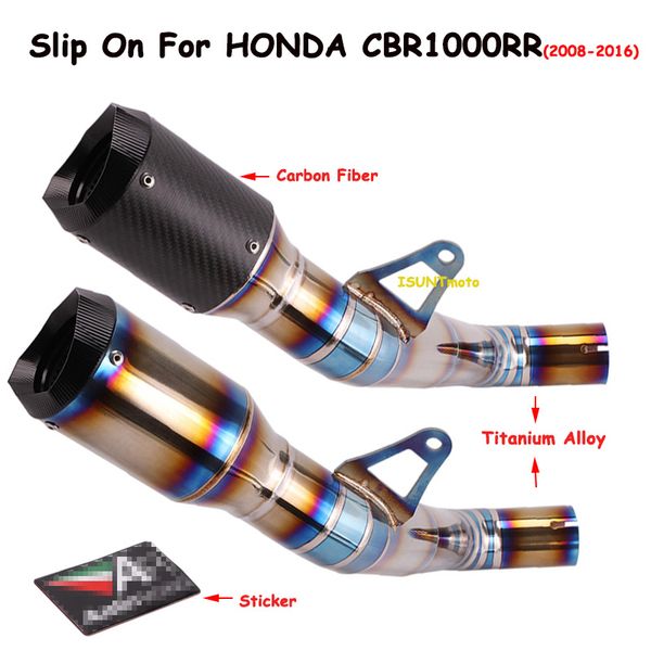 for s1000rr s1000 rr 2008-2011 2012 2013-2016 motorcycle ar exhaust full system modified titanium mid pipe with muffler
for s1000rr s1000 rr 2008-2011 2012 2013-2016 motorcycle ar exhaust full system modified titanium mid pipe with muffler