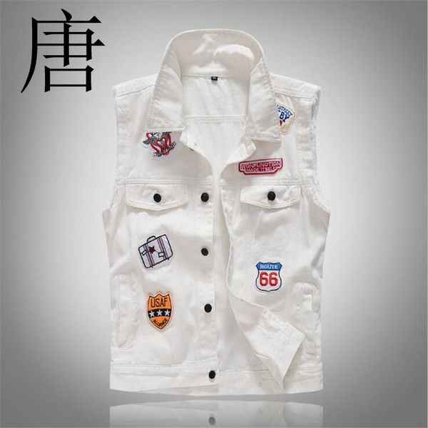 тан прохладное 2020 patch white mens мужчина для однобортный мужчины жилет денима джинсы жилет, Black;white
тан прохладное 2020 patch white mens мужчина для однобортный мужчины жилет денима джинсы жилет, Black;white