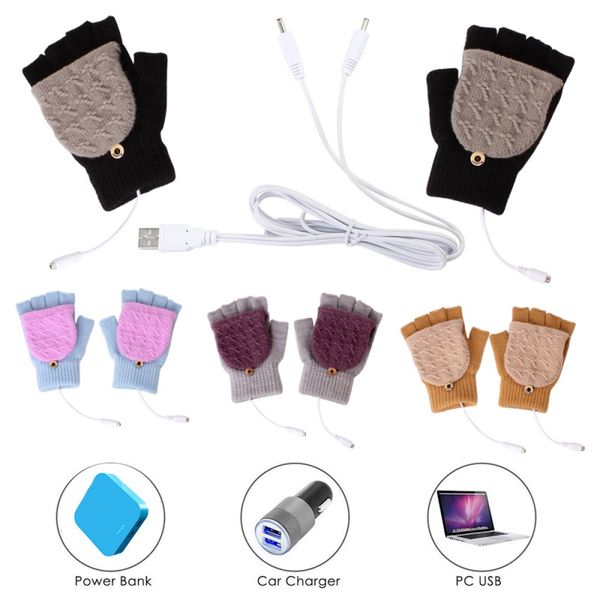 usb adults heated men gloves women winter kids warm gloves knit flip half finger boys girls simple, White
usb adults heated men gloves women winter kids warm gloves knit flip half finger boys girls simple, White