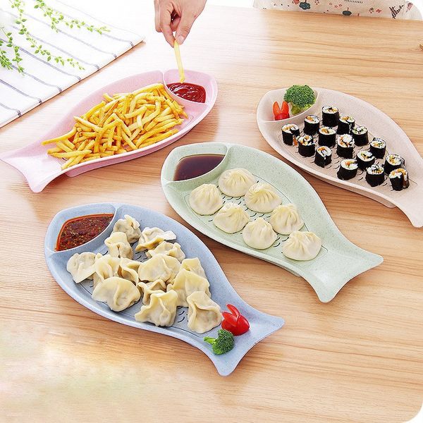 double-layer drain dumpling plates fish shape sushi snacks plate anti slip fruits tray dinnerware
double-layer drain dumpling plates fish shape sushi snacks plate anti slip fruits tray dinnerware