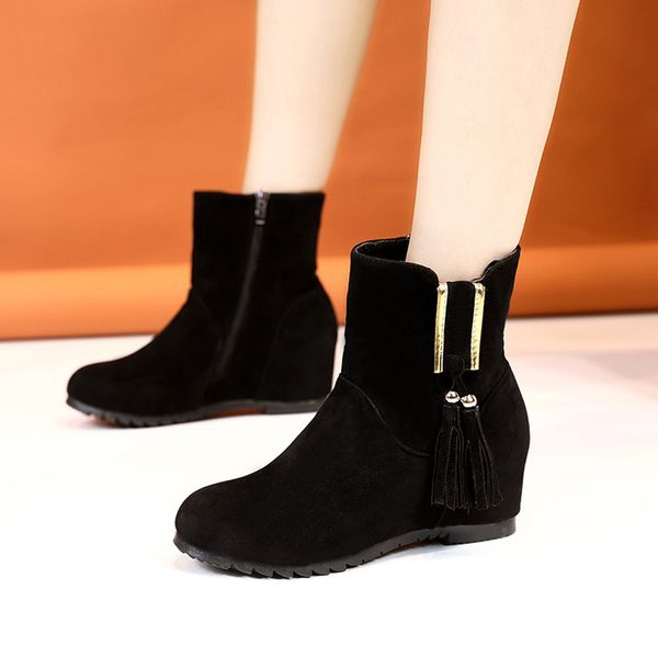 shoes women winter women's boots leather solid fashion ladies womens wedge solid zipper biker ankle fashion ankle boots shoes, Black
shoes women winter women's boots leather solid fashion ladies womens wedge solid zipper biker ankle fashion ankle boots shoes, Black