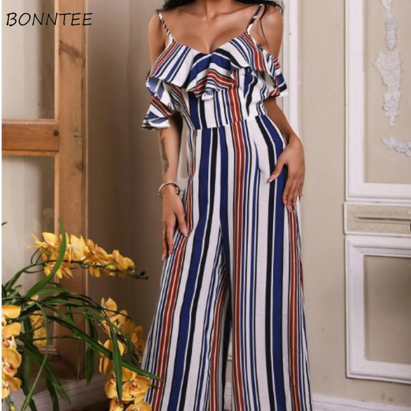 women's jumpsuits & rompers women sling striped printed ruffle casual female bodysuit womens arrival tunic high waist stylish elegant f, Black;white
women's jumpsuits & rompers women sling striped printed ruffle casual female bodysuit womens arrival tunic high waist stylish elegant f, Black;white