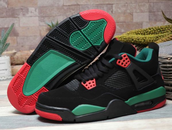 

2019 Jumpman 4 x Designer Sal ' s Pizzeria черный белый зеленый красный мужчины баскетбольная обувь