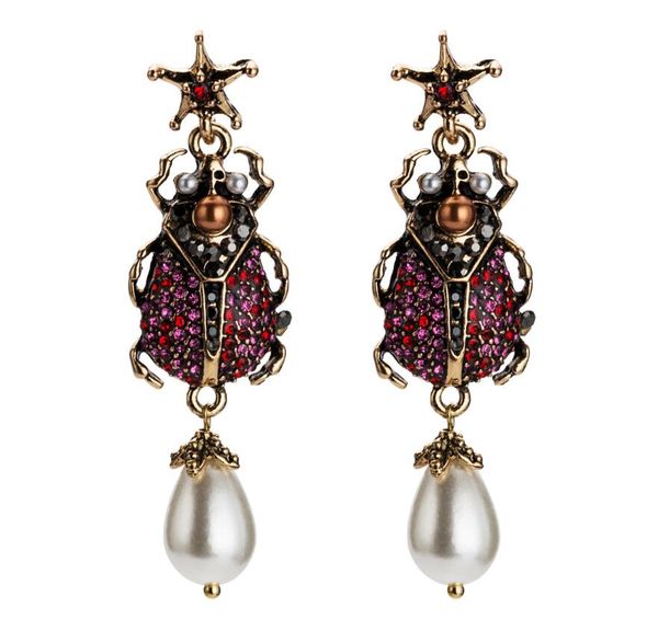 2019 new crystal insect pearls earrings in wedding earrings for women jewelry fashion wedding statement earrings accessorie, Golden
2019 new crystal insect pearls earrings in wedding earrings for women jewelry fashion wedding statement earrings accessorie, Golden