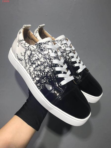с box дизайнерские кроссовки low cut spikes обувь на плоской подошве красные нижние для мужчин и женщин кожаные кроссовки party design shoes, Black
с box дизайнерские кроссовки low cut spikes обувь на плоской подошве красные нижние для мужчин и женщин кожаные кроссовки party design shoes, Black