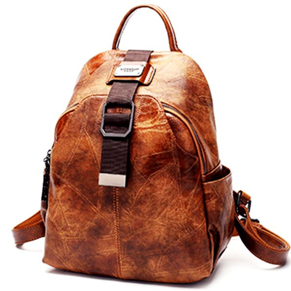 2020 new women patchwork backpack 100% genuine leather patchwork back pack lady real leather backpacks fashion preppy style bag
2020 new women patchwork backpack 100% genuine leather patchwork back pack lady real leather backpacks fashion preppy style bag