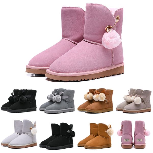 fashion luxury designer women boots wgg ankle knee australia snow booties bailey hairball ladies bow tie womens winter boot 36-41, Black
fashion luxury designer women boots wgg ankle knee australia snow booties bailey hairball ladies bow tie womens winter boot 36-41, Black