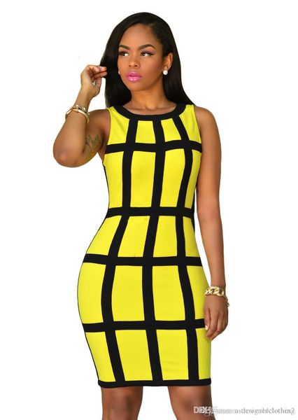 women designer dress plaids printed summer tank dress candy color o-neck evening club dresses pencil, Black;gray
women designer dress plaids printed summer tank dress candy color o-neck evening club dresses pencil, Black;gray
