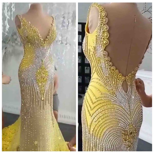 v-neck beaded long mermaid prom dresses luxurious slim sleeveless custom 2021 robe de soiree women celebrity party gowns evening wear, Black
v-neck beaded long mermaid prom dresses luxurious slim sleeveless custom 2021 robe de soiree women celebrity party gowns evening wear, Black