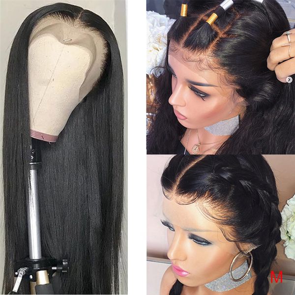 360 lace frontal wig pre plucked with baby hair brazilian straight swiss lace wig remy 13x4 13x6 lace front human hair wigs, Black
360 lace frontal wig pre plucked with baby hair brazilian straight swiss lace wig remy 13x4 13x6 lace front human hair wigs, Black