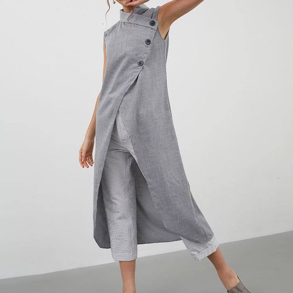 womens clothing summer blouse fashion long stand collar 2019 summer sleeveless buttons casual asymmetrical tunic shirts loose, White
womens clothing summer blouse fashion long stand collar 2019 summer sleeveless buttons casual asymmetrical tunic shirts loose, White