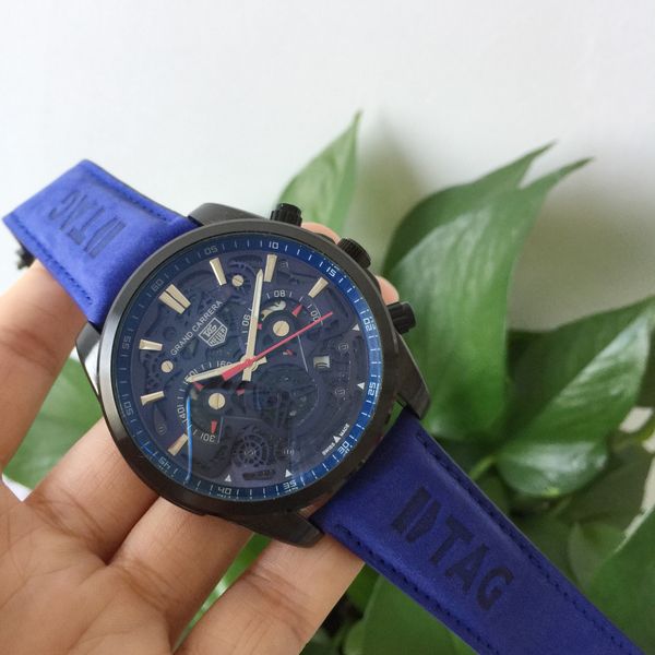 New Brand TAG Men Watch High Quality Leather VK Movement Chronograph Quartz Watch All functional work Sports Mens Watches
New Brand TAG Men Watch High Quality Leather VK Movement Chronograph Quartz Watch All functional work Sports Mens Watches