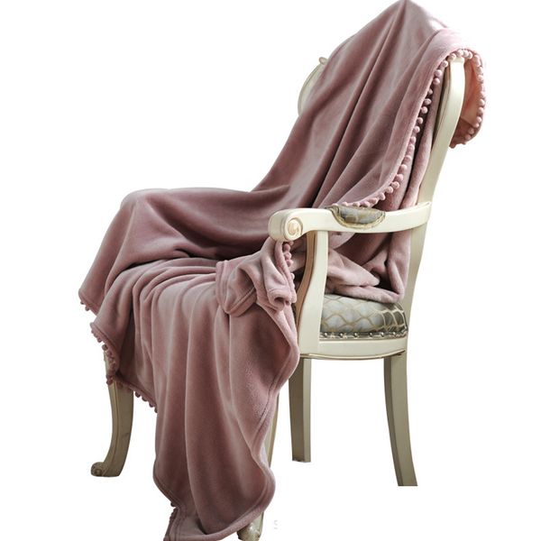 soft fleece blanket with pompom tassel adult sofa bedding throw blankets for office home
soft fleece blanket with pompom tassel adult sofa bedding throw blankets for office home