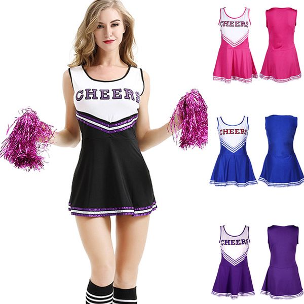girl cheerleader costume skirt sports uniform with pom poms musical halloween party fancy dress team school show clothes
girl cheerleader costume skirt sports uniform with pom poms musical halloween party fancy dress team school show clothes
