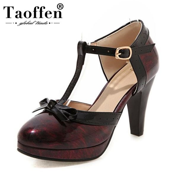 taoffen plus size 32-48 new fashion women sandals bowknot platform high heel summer shoes women t strap party footwear, Black
taoffen plus size 32-48 new fashion women sandals bowknot platform high heel summer shoes women t strap party footwear, Black