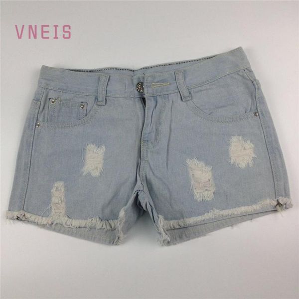 vneis 2020 summer wind female washed high waist denim shorts women worn loose burr hole jeans shorts plus size 26-31, Blue
vneis 2020 summer wind female washed high waist denim shorts women worn loose burr hole jeans shorts plus size 26-31, Blue