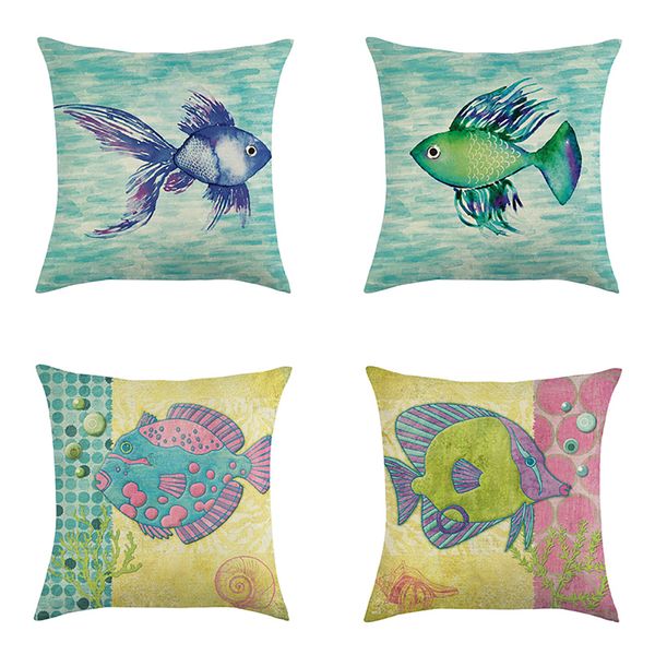 lychee blue marine life printed cushion case 45x45cm colorful flax cushion cover for bedroom home office
lychee blue marine life printed cushion case 45x45cm colorful flax cushion cover for bedroom home office