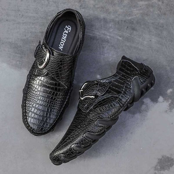 genuine leather men casual shoes fashion crocodile texture male loafers flats driving shoes men breathable loafers male hc-497, Black
genuine leather men casual shoes fashion crocodile texture male loafers flats driving shoes men breathable loafers male hc-497, Black