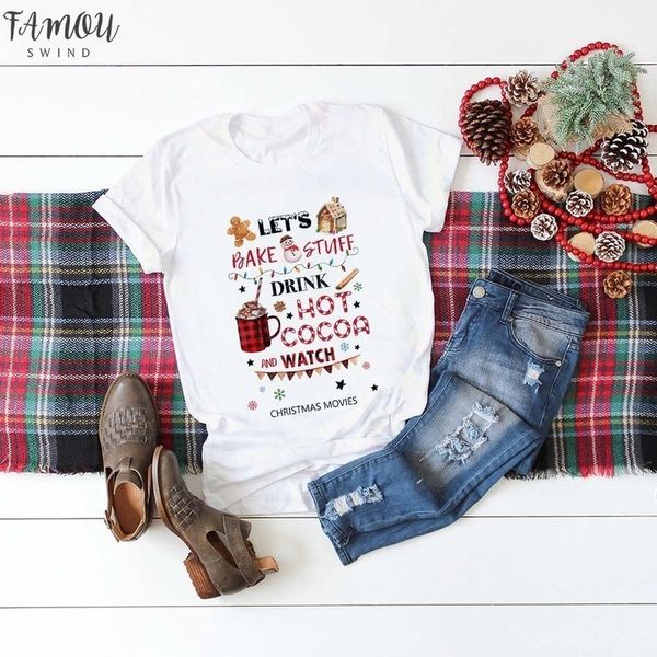 let bake stuff drink cocoa and watch christmas movie t shirt women fashion graphic cute aesthetic kawaii shirt, White
let bake stuff drink cocoa and watch christmas movie t shirt women fashion graphic cute aesthetic kawaii shirt, White