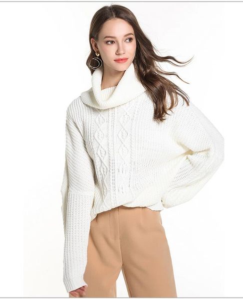 new arrival real poncho turtleneck sweater long-sleeved twisted bottoming sweater women loose, White;black
new arrival real poncho turtleneck sweater long-sleeved twisted bottoming sweater women loose, White;black