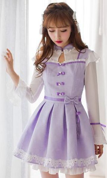 new princess sweet lolita dress candy rain cute lady lace long sleeve bow chiffon dresses for girls christmas gifts, Black;red
new princess sweet lolita dress candy rain cute lady lace long sleeve bow chiffon dresses for girls christmas gifts, Black;red