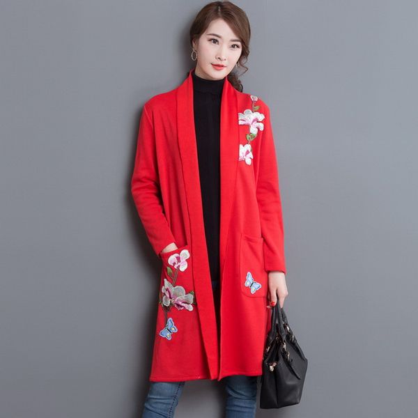 plus size xxl plum blossom embroidery cardigan sweater 2017 autumn new medium-long loose long-sleeve knitted shawl coat l1350, White;black
plus size xxl plum blossom embroidery cardigan sweater 2017 autumn new medium-long loose long-sleeve knitted shawl coat l1350, White;black