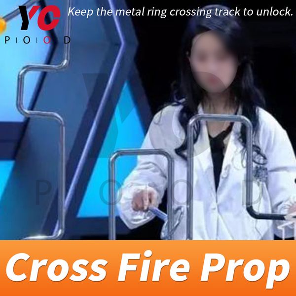 cross fire prop real room escape game puzzle keep the metal ring crossing track to open anti-cheating the metal slideway yopood 
cross fire prop real room escape game puzzle keep the metal ring crossing track to open anti-cheating the metal slideway yopood