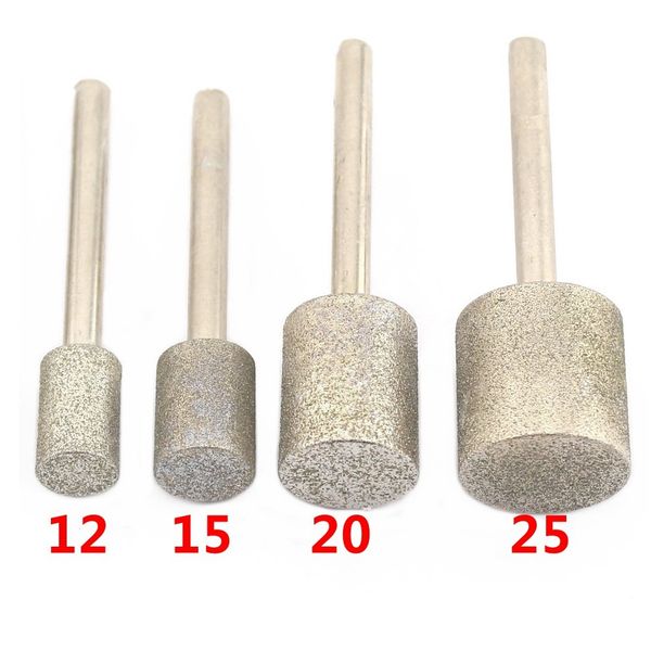 12-40mm grit 80 coarse cylinder diamond grinding head bit cylindrical points coated carving burrs lapidary tools for stone
12-40mm grit 80 coarse cylinder diamond grinding head bit cylindrical points coated carving burrs lapidary tools for stone