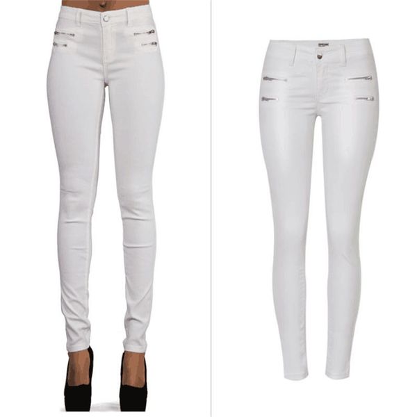 supsindy fashion women pu leather pants low waist zipper white leggings wild slim pants skinny leather for women trousers, Black;white
supsindy fashion women pu leather pants low waist zipper white leggings wild slim pants skinny leather for women trousers, Black;white