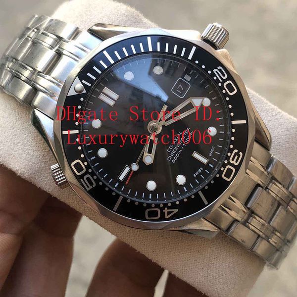 james bond 007 black dial limited edition watch professional chronometer mens sprots stainless steel automatic watch men's watches, Slivery;brown
james bond 007 black dial limited edition watch professional chronometer mens sprots stainless steel automatic watch men's watches, Slivery;brown