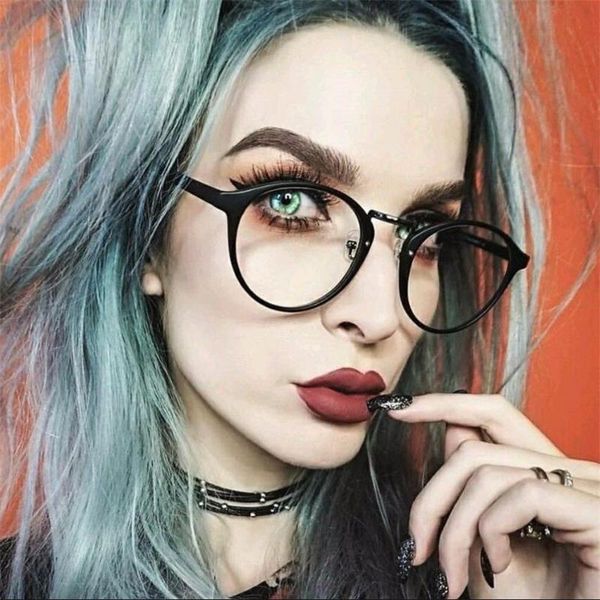 black eyeglass frames women's fake glasses transparent round clear korea glasses circle myopia nerd eye spectacles, Silver
black eyeglass frames women's fake glasses transparent round clear korea glasses circle myopia nerd eye spectacles, Silver