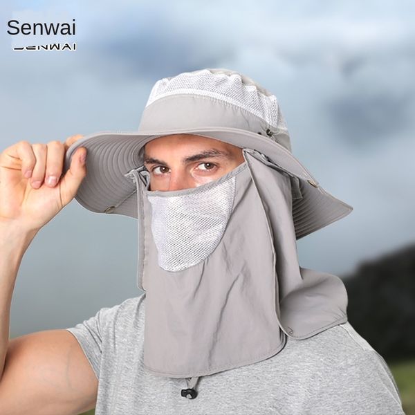 outdoor quick-drying waterproof outdoor sun detachable anti-mosquito fishing hat men's sun hat, Blue;gray
outdoor quick-drying waterproof outdoor sun detachable anti-mosquito fishing hat men's sun hat, Blue;gray