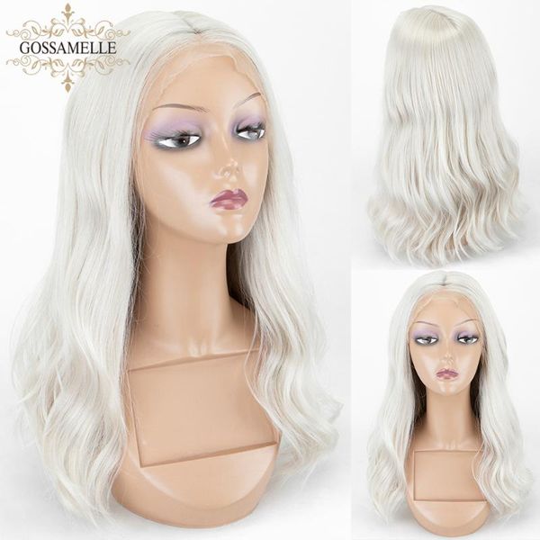 gossamelle ash platinum blonde synthetic lace front wig long wavy grey wigs for women cosplay wigs high temperature fiber, Black
gossamelle ash platinum blonde synthetic lace front wig long wavy grey wigs for women cosplay wigs high temperature fiber, Black