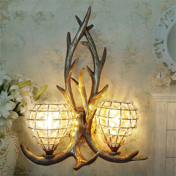 american retro two-head antler wall lamps loft bedroom living room bar dining room sconces wall lights hall aisle craft lighting
american retro two-head antler wall lamps loft bedroom living room bar dining room sconces wall lights hall aisle craft lighting