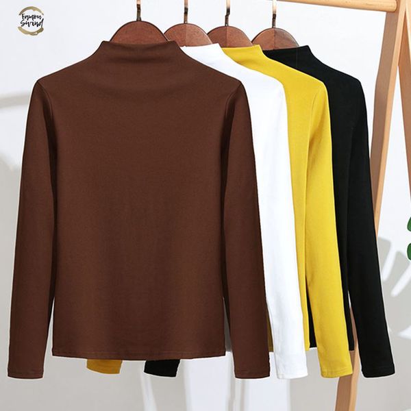 vrouwen katoenen t-shirt 2019 lente herfst lange mouw tee shirts korea casual tshirt slim fit dames t-shirt, White
vrouwen katoenen t-shirt 2019 lente herfst lange mouw tee shirts korea casual tshirt slim fit dames t-shirt, White