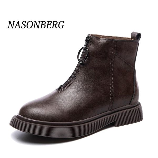 nasonberg female ankle boots boots women shoes woman casual spring genuine leather genuine leather shoes for winter, Black
nasonberg female ankle boots boots women shoes woman casual spring genuine leather genuine leather shoes for winter, Black
