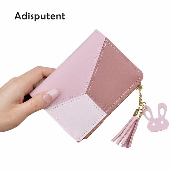 adisputent 2019 new wallet short women wallets leather zipper purse patchwork panelled wallets trendy coin purse card holder, Red;black
adisputent 2019 new wallet short women wallets leather zipper purse patchwork panelled wallets trendy coin purse card holder, Red;black