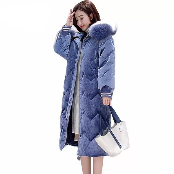 20 degrees 2018 winter women parka plus size hooded velvet fur collar quilted coat long puffer jacket thick warm cotton outwear, Black
20 degrees 2018 winter women parka plus size hooded velvet fur collar quilted coat long puffer jacket thick warm cotton outwear, Black