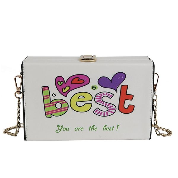 box chain bag new fashion cute print girl wild single shoulder diagonal small square bag
box chain bag new fashion cute print girl wild single shoulder diagonal small square bag