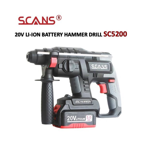 scans 20v - 5ah brushless мощные hammer drill sc5200