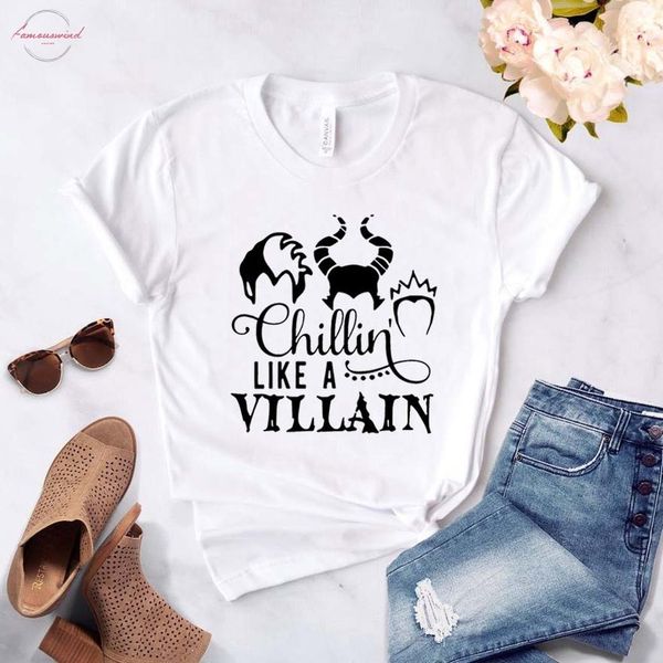 chillin like a villain women tshirt cotton casual hipster funny t shirt gift lady yong girl tee drop ship zy 292, White
chillin like a villain women tshirt cotton casual hipster funny t shirt gift lady yong girl tee drop ship zy 292, White
