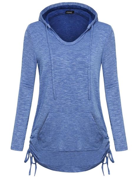 daily cotton blend long sleeve pocket women hoodie fashion solid tunic with drawstring autumn casual round collar, White
daily cotton blend long sleeve pocket women hoodie fashion solid tunic with drawstring autumn casual round collar, White